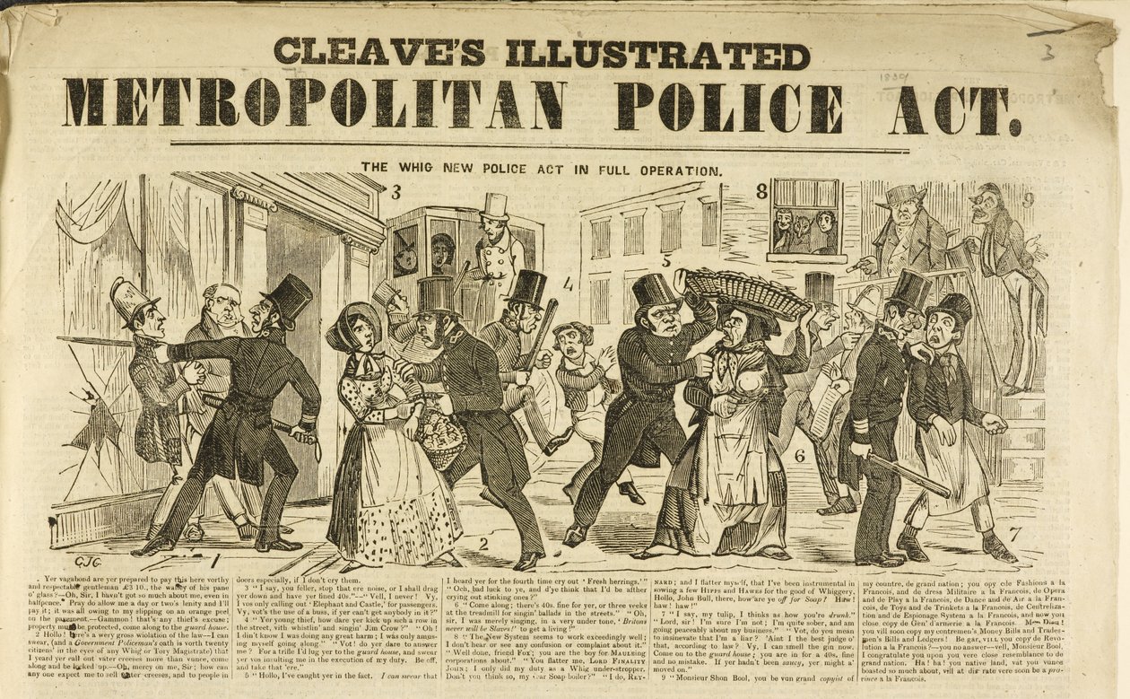 Cleave Illustrated Metropolitan Police Act alkotó: Unbekannter Künstler