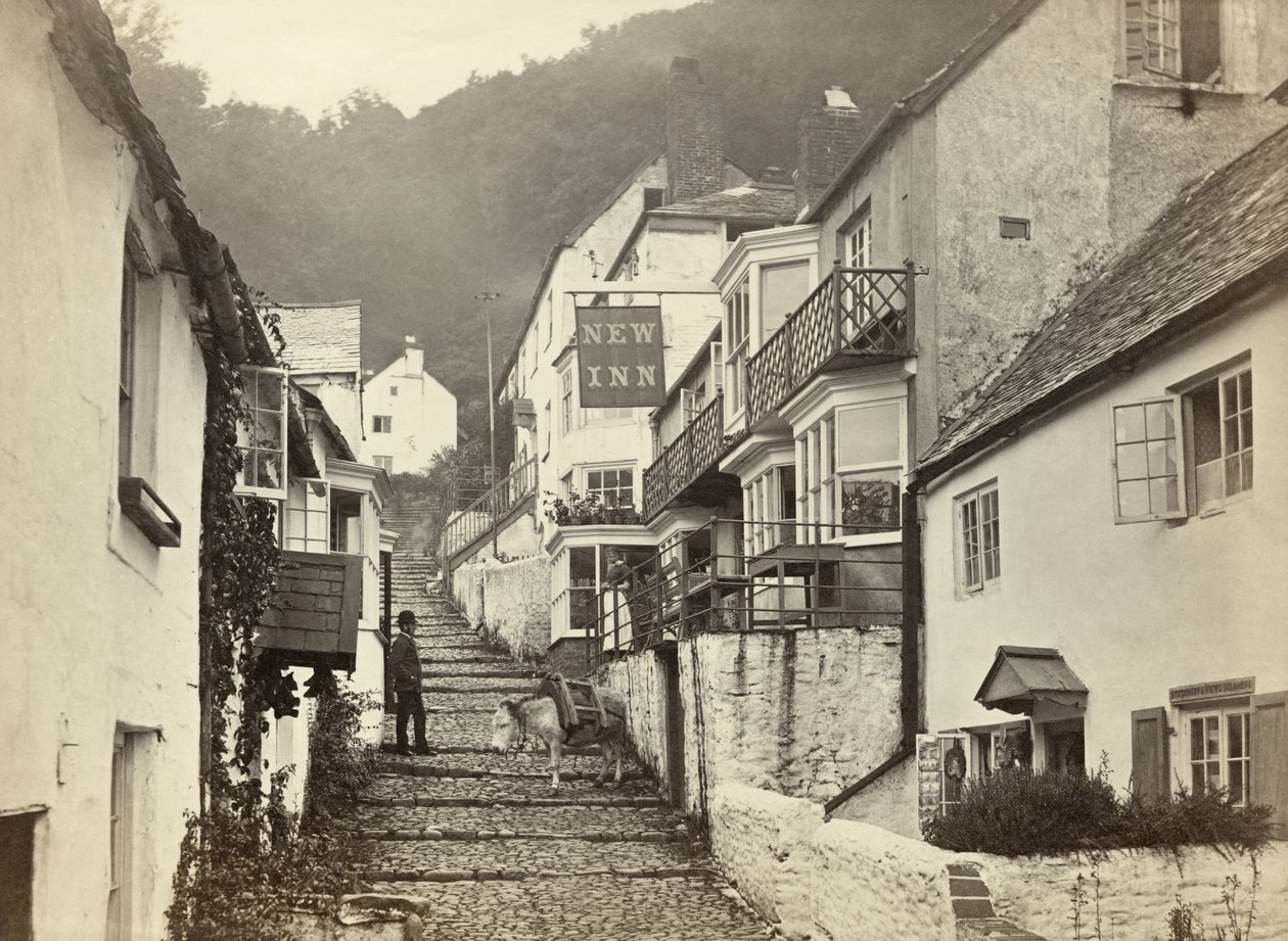 Clovelly, Torridge, Devon, Egyesült Királyság (f/w fotó) alkotó: Unbekannter Künstler
