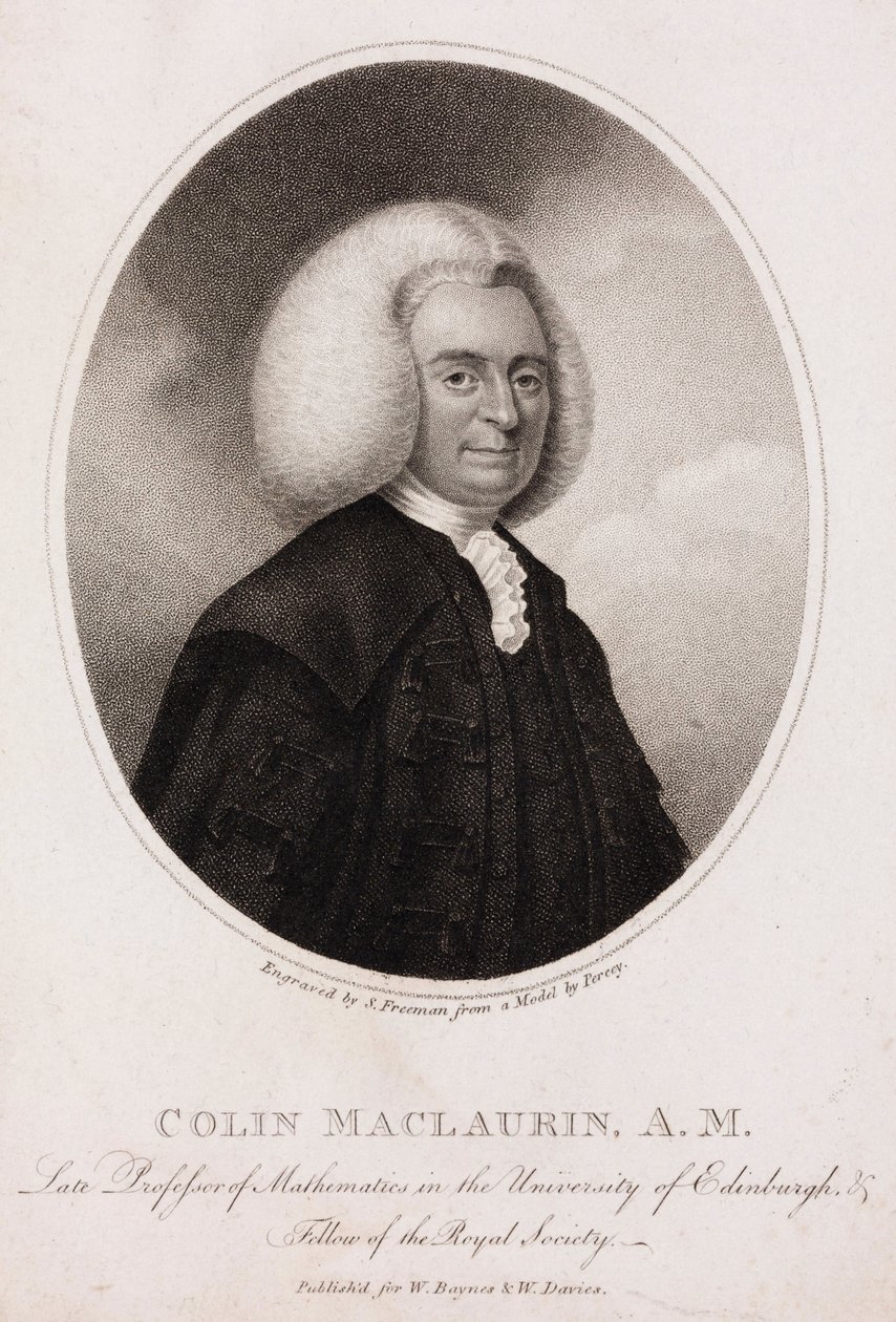 Colin MacLaurin skót matematikus és fizikus, 1740 körül alkotó: Unbekannt