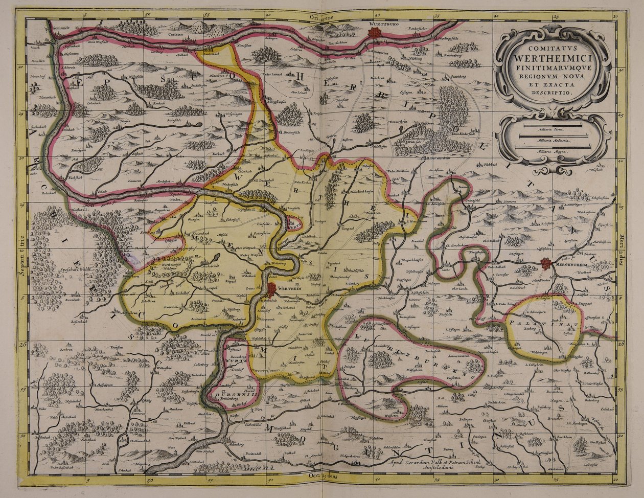 Comitatus Wertheimici finitimarumque regionum noua et exacta descriptio alkotó: Unbekannter Künstler