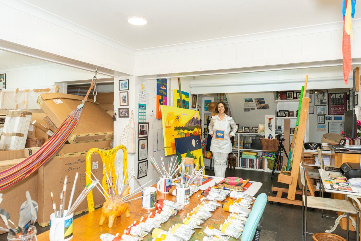 Cristina Rodriguez a stúdiójában, 2022 alkotó: Bartolome Esteban and studio Murillo