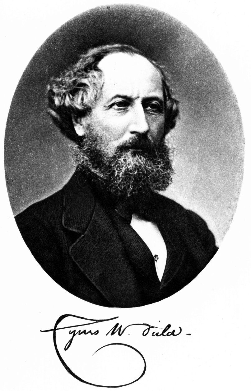Cyrus W Field amerikai pénzember és vállalkozó, 1875 alkotó: Unbekannt