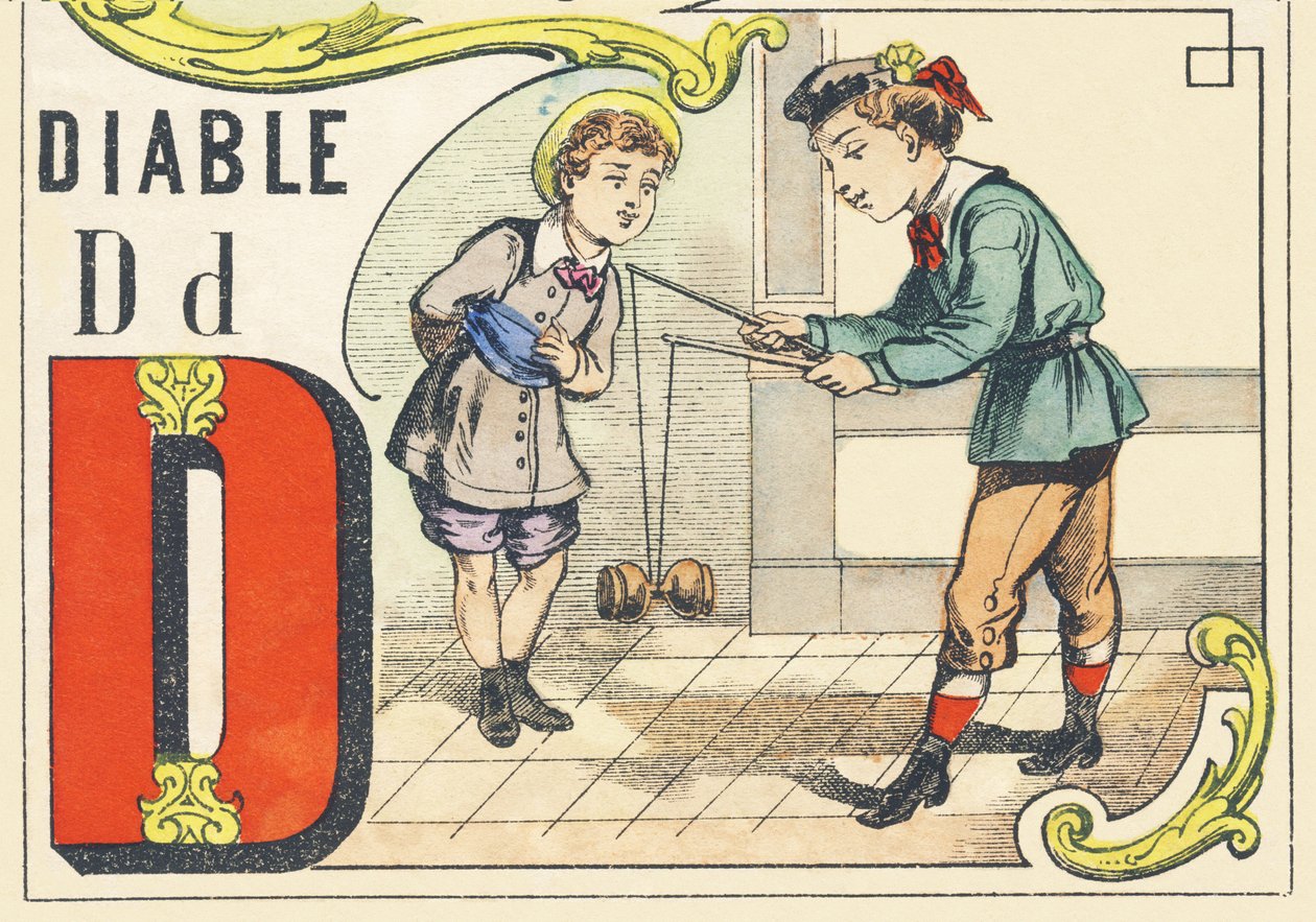 D: ördög – Games Alphabet, 1890 körül (illusztráció) alkotó: Unbekannt