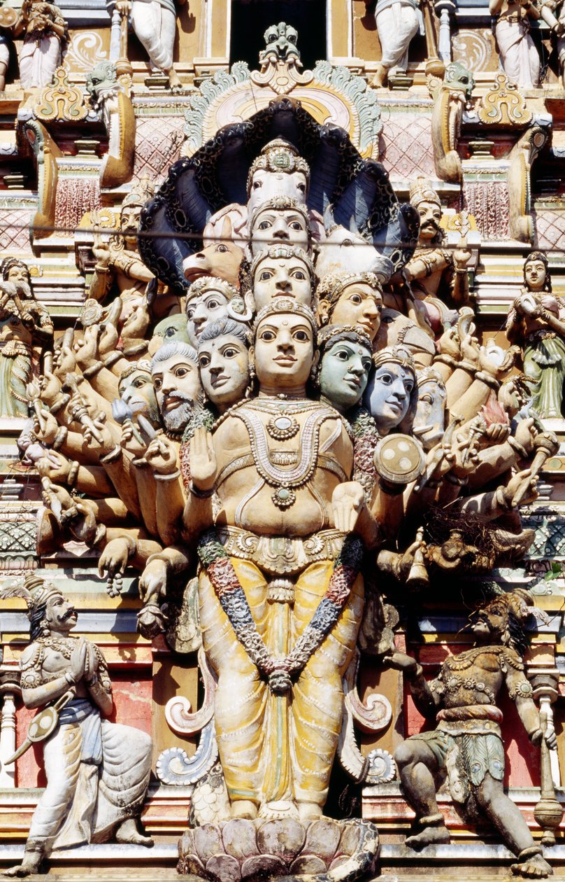 Hindu templom, Colombo, Sri Lanka dekoratív részlete alkotó: Benjamin Baud