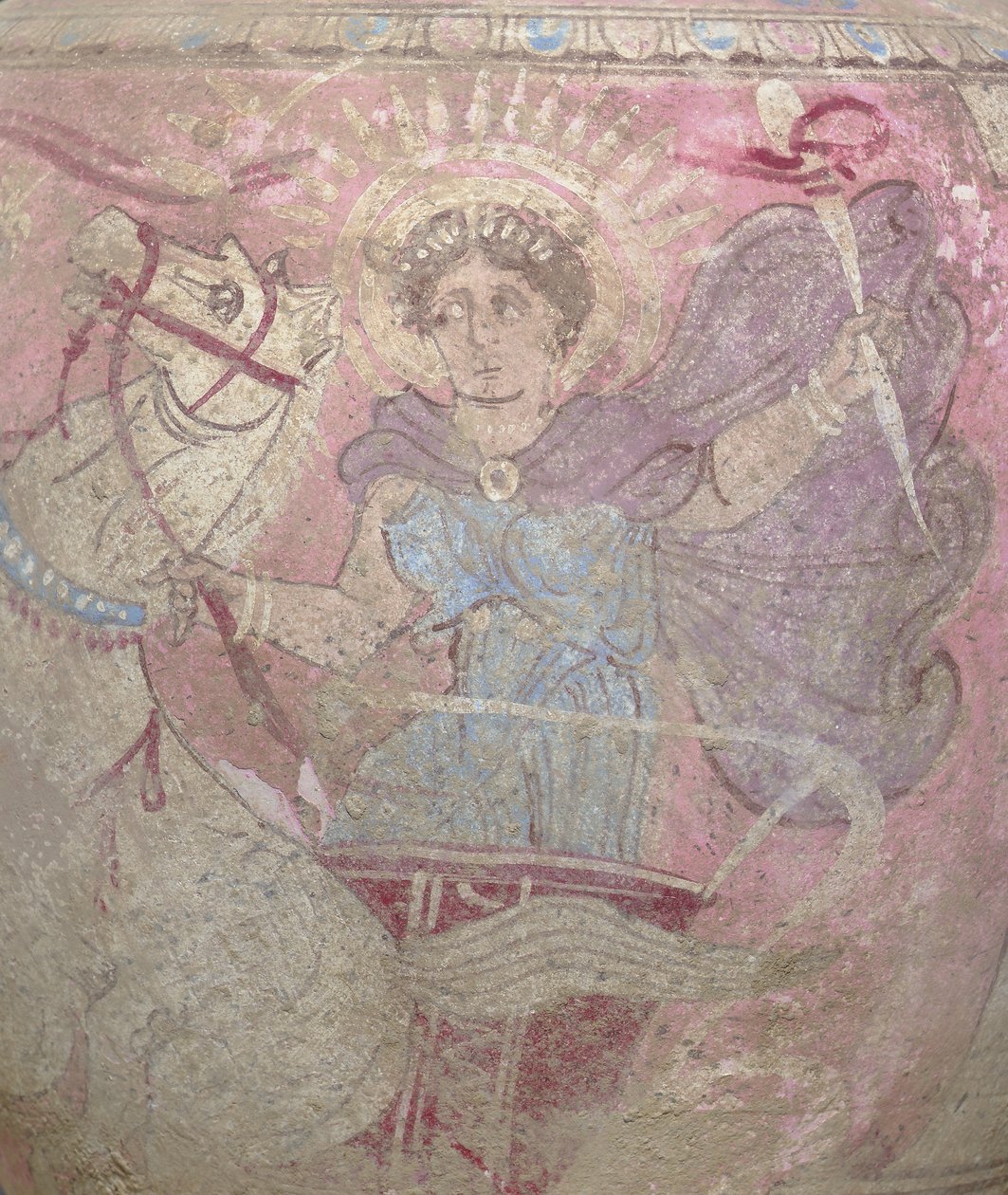 Részlet a Canosan polychrome pottery oinochoe-ból, Puglia, c. Kr.e. 3. század eleje (kerámia) alkotó: Unbekannt