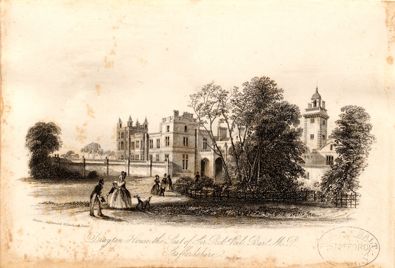 Drayton Bassett - "Drayton Manor" : vonalmetszet alkotó: Unbekannt