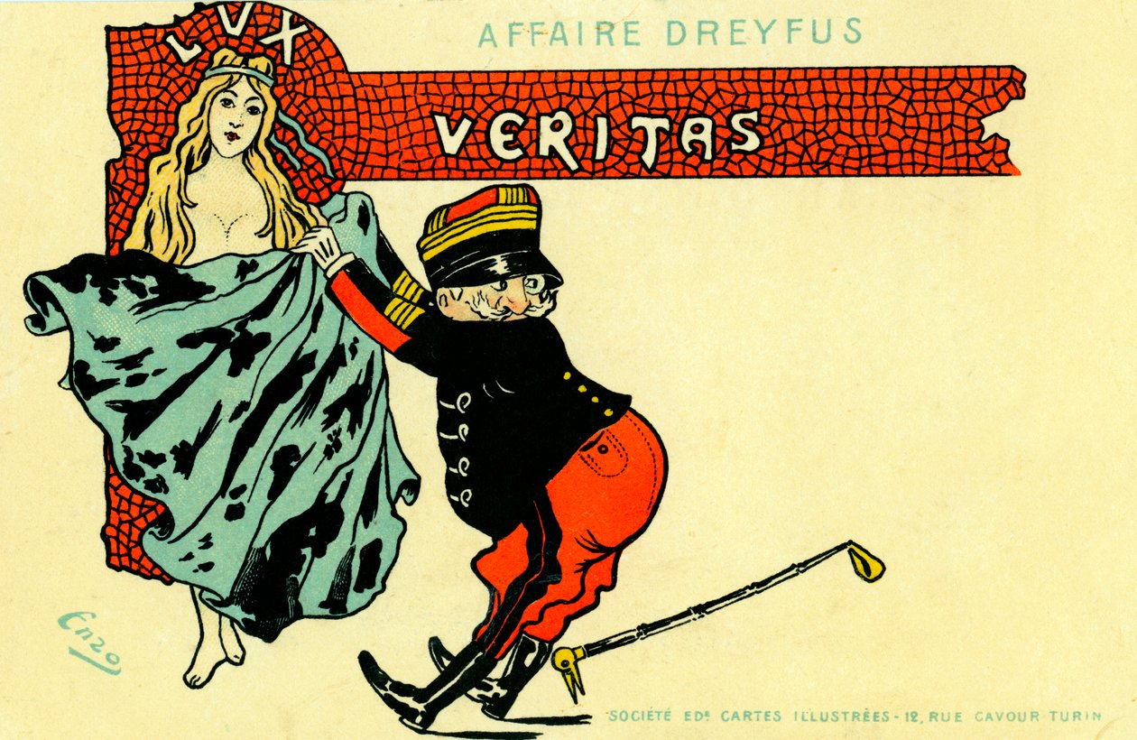 Dreyfus-ügy - karikatúra alkotó: Unbekannter Künstler