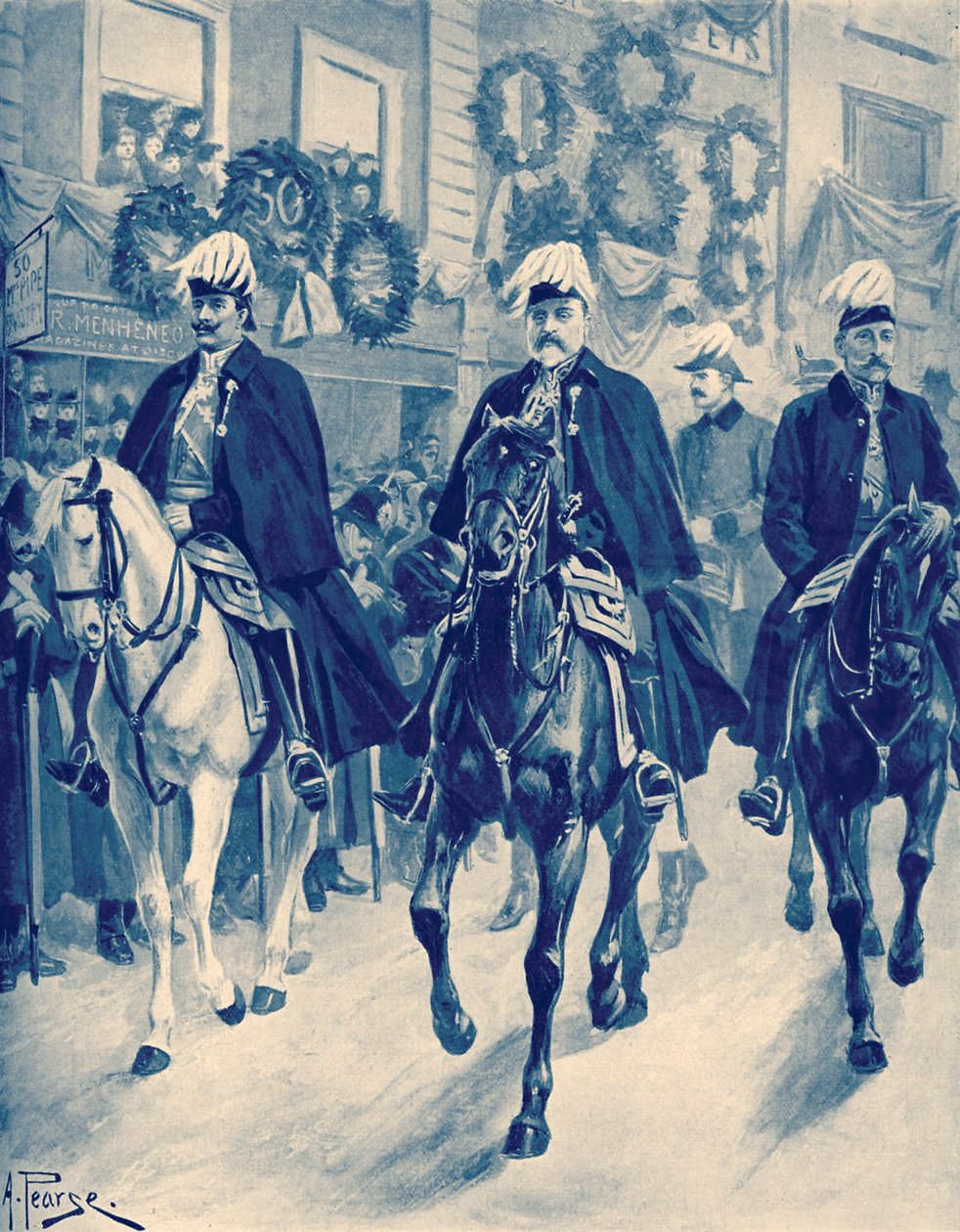 VII. Edward Viktória királynő temetési menetében alkotó: Unbekannter Künstler