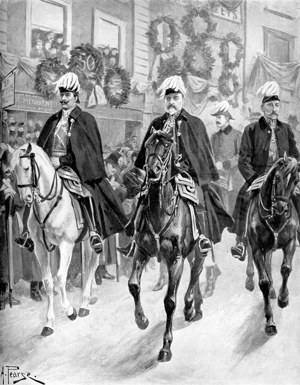 VII. Edward Viktória királynő temetési menetében alkotó: Unbekannter Künstler