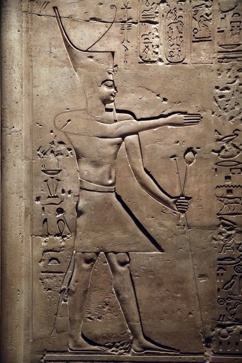 Egyiptom, Medamud, Montu templom ajtaja, Részlet, i.e. 221-205 alkotó: Unbekannter Künstler