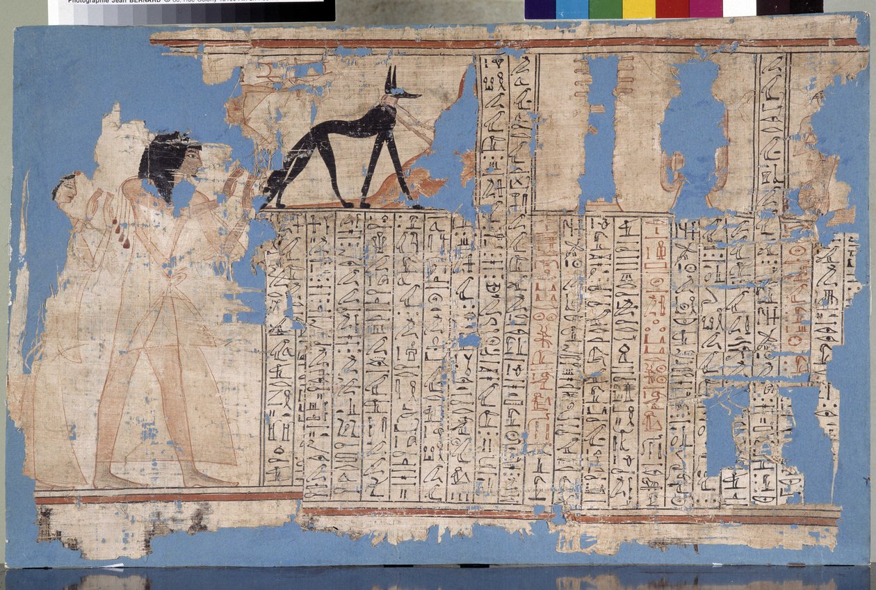 Egyiptom: A 19. dinasztia papirusza Praemheb nevében. Mediterrán Régészeti Múzeum, Marseille alkotó: Unbekannter Künstler