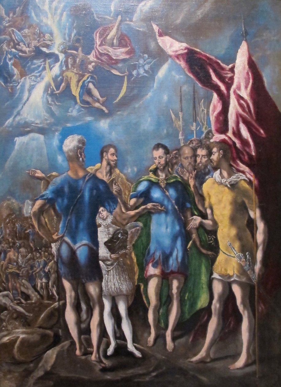 El Greco, Szent Amurizio és a thébai légió mártíromsága, 01 (kivágott) alkotó: Unbekannter Künstler