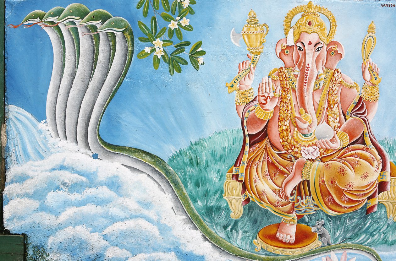 Elefánt-meghatározatlan hindu isten Ganesh, Kathamandu, Nepál alkotó: Unbekannt