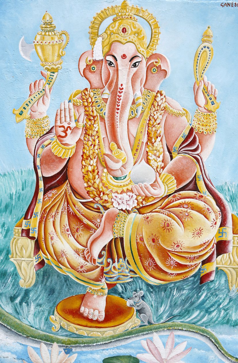 Elefánt-meghatározatlan hindu isten Ganesh, Kathamandu, Nepál alkotó: Unbekannt