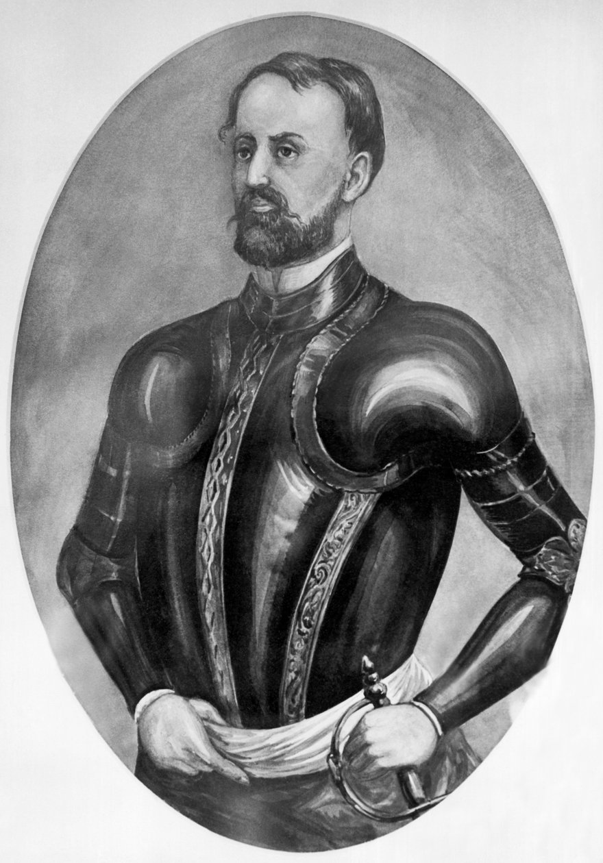Hernando De Soto felfedező (metszet) alkotó: Unbekannt
