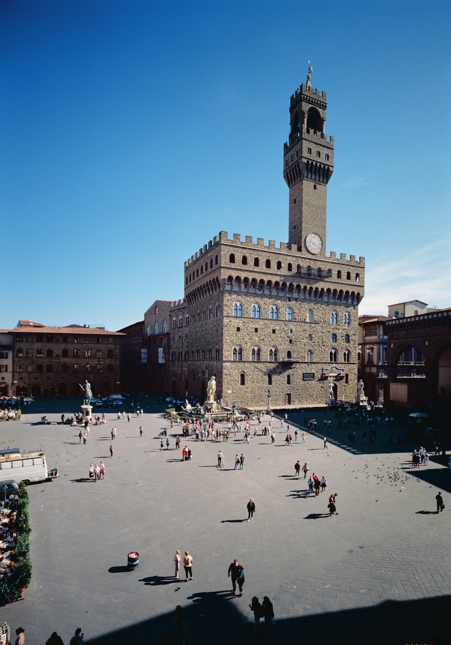 A Palazzo Vecchio külsejét Arnolfo di Cambio tervezte alkotó: Unbekannt