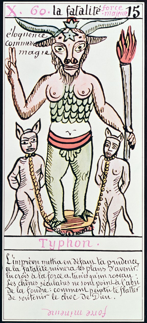 Sors, tarotkártya, francia alkotó: Unbekannt