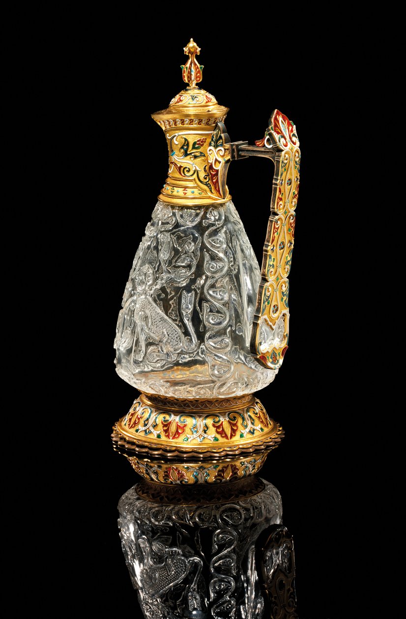 Fatimid ewer, Egyiptom, 975-1025, szerelte Jean-Valentin Morel, Sevres, 1854 alkotó: Unbekannt