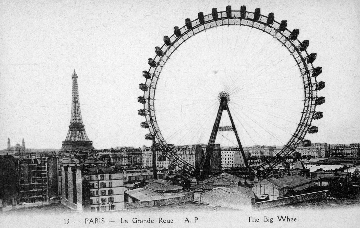 Óriáskerék, Párizs - 1900 Exposition Universelle alkotó: Unbekannter Künstler