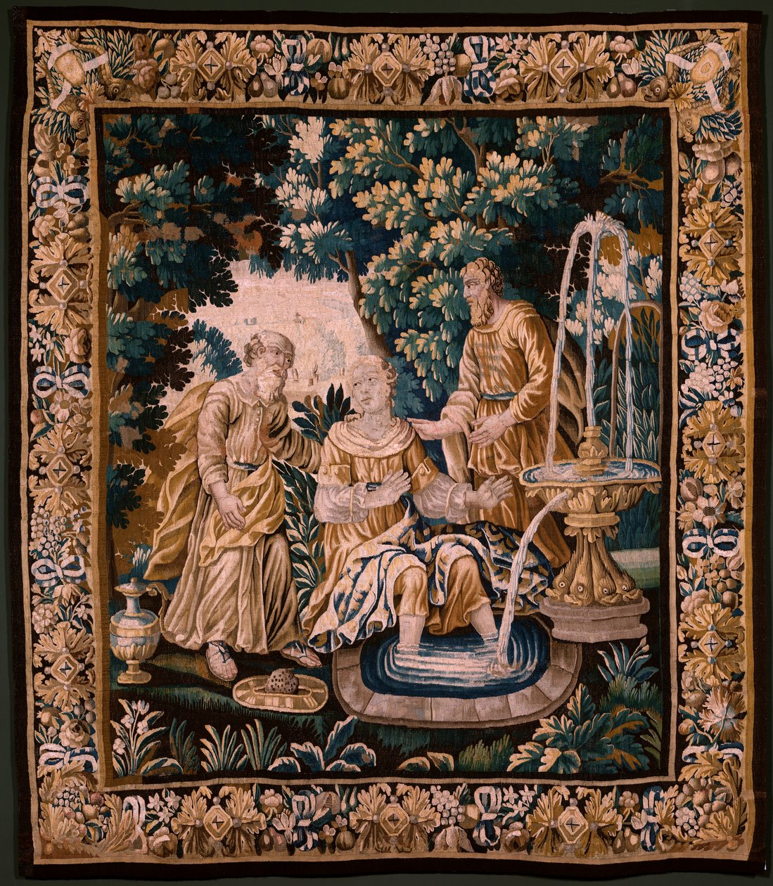 Flamand kárpit. Suzanna és az idősebb (Suzanna and the Elders). Oudenaarde műterme. 254x220 cm. Száml. (82968)-2 00003. alkotó: Alec Hunter