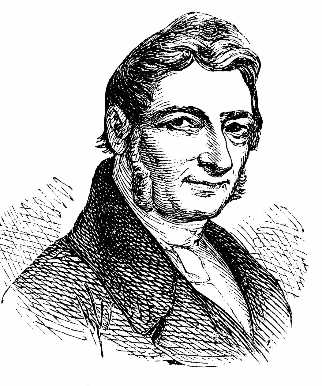 Franz Xaver Gabelsberger (1789-1849), a gyorsírási rendszer feltalálója. alkotó: Unbekannter Künstler
