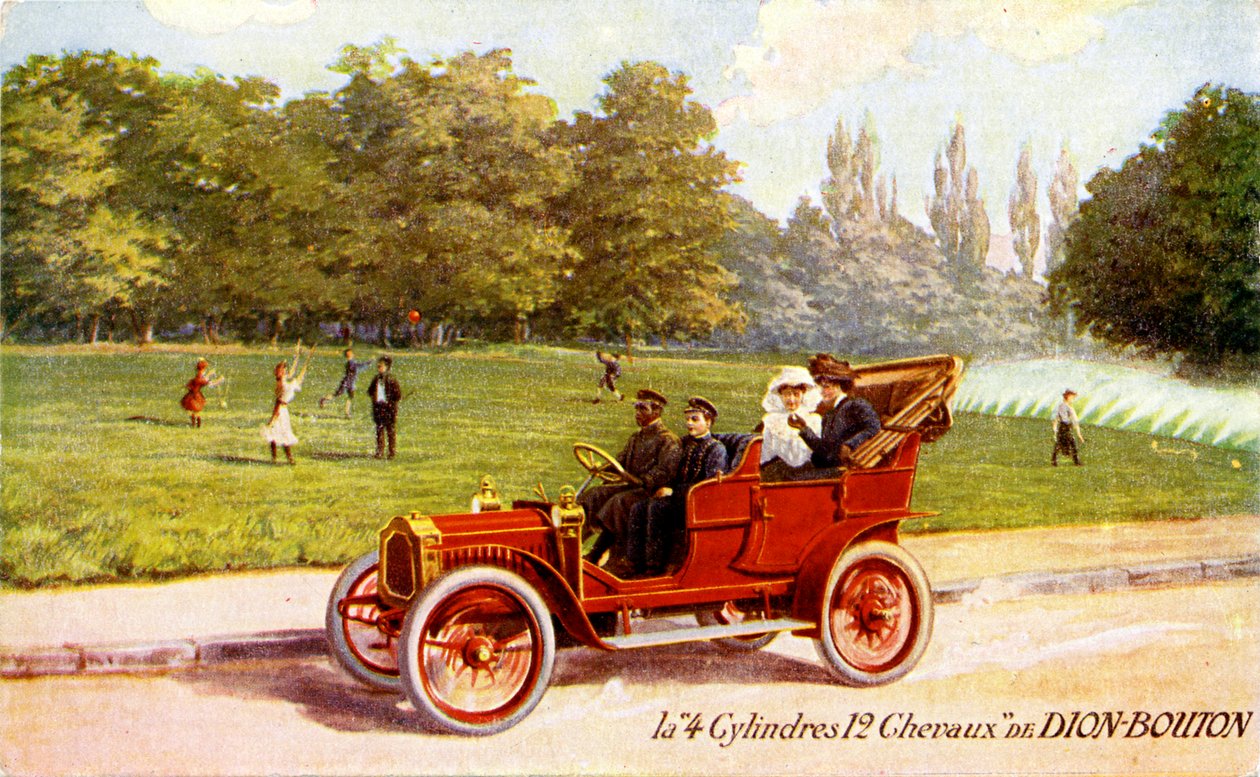 Francia reklám a De Dion-Bouton autóról, 1904 körül. alkotó: Unbekannter Künstler