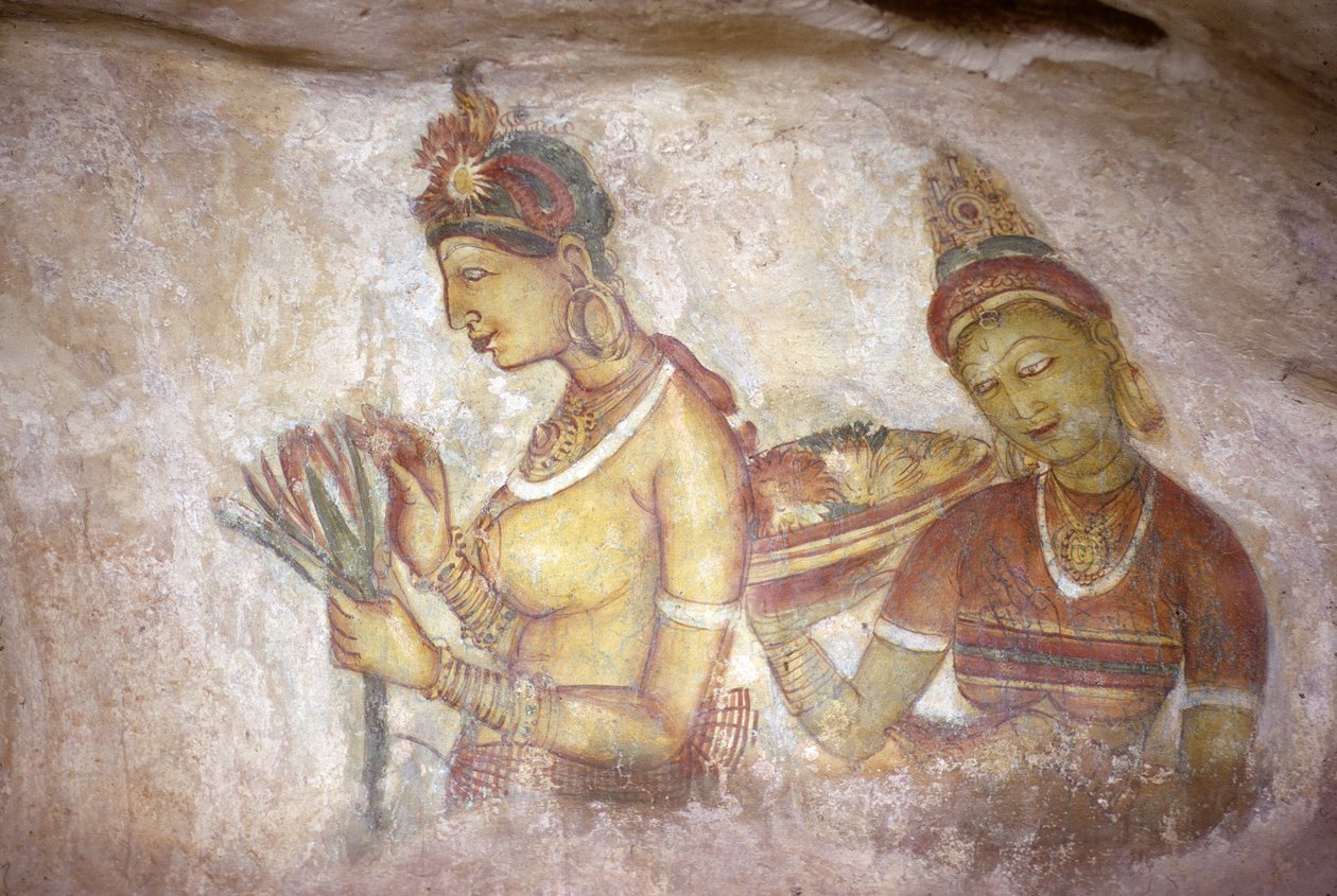 Freskó / Ladies of Sigiriya / Sri Lanka alkotó: Unbekannt
