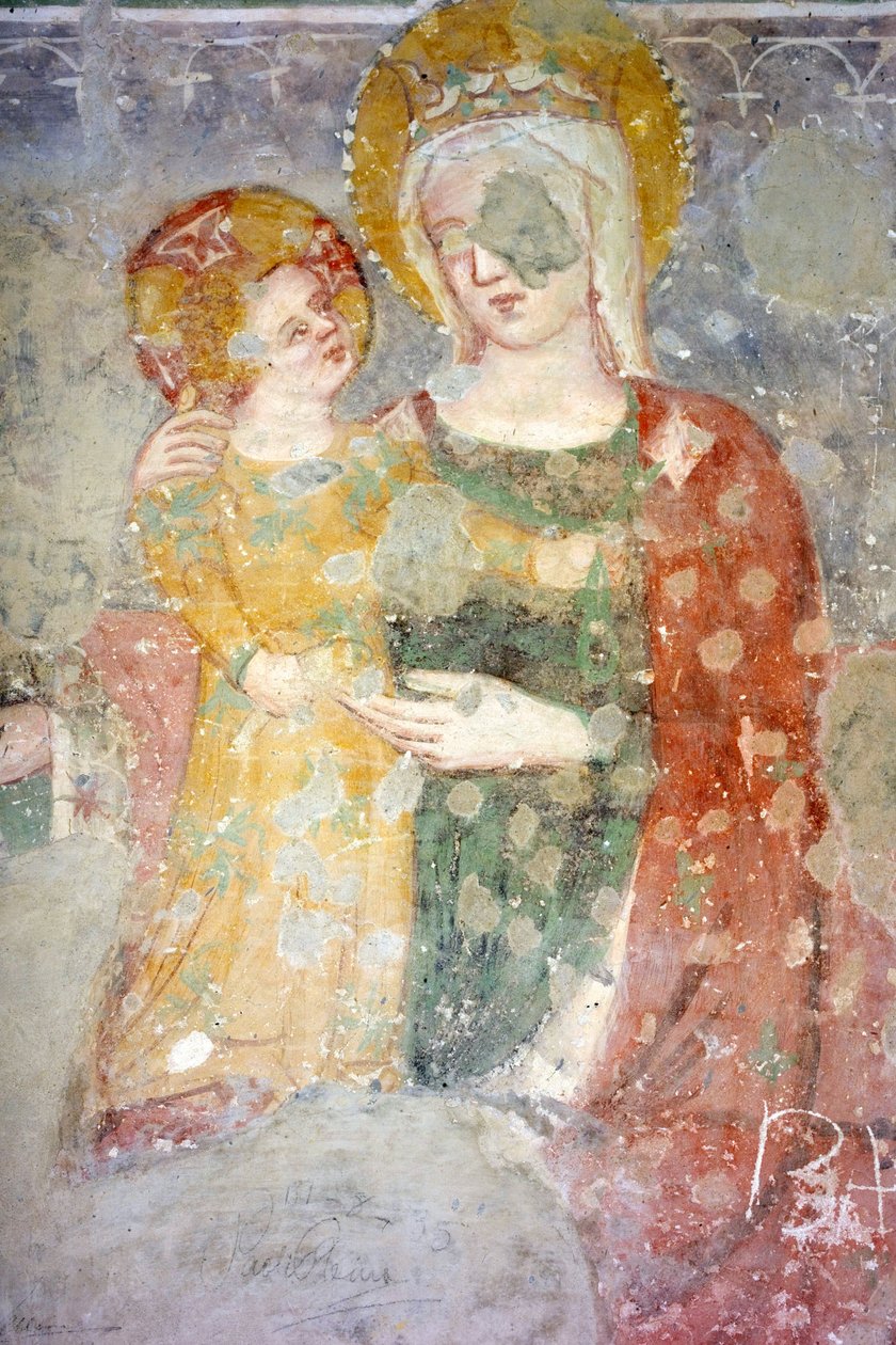 Freskó (XV), Limaria Tub (XI. római épület), Capitular Museum, Atri, Abruzzo, Olaszország alkotó: Unbekannt