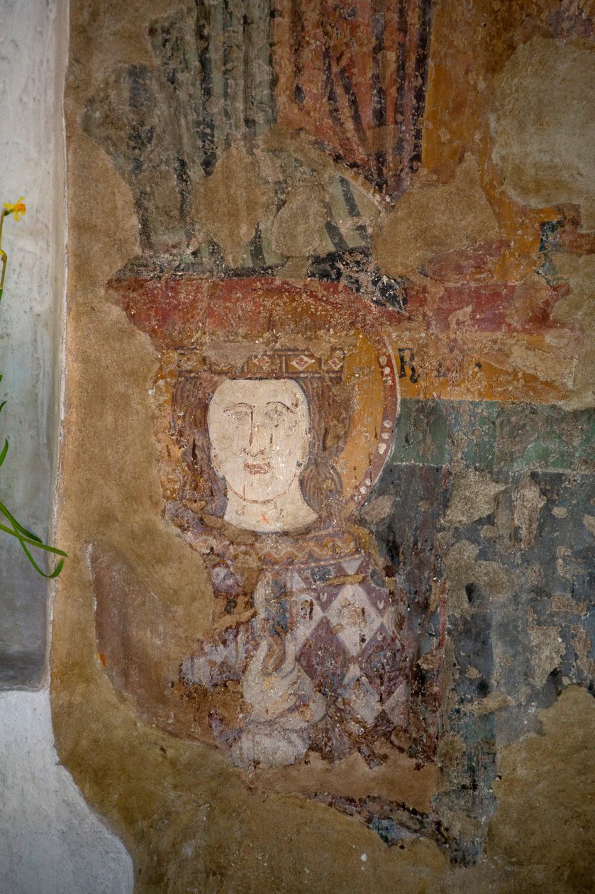Freskó a Santa Maria Assunta templomban, Arqua Petrarca, Veneto, Olaszország (fotó) alkotó: Leopold Blonder