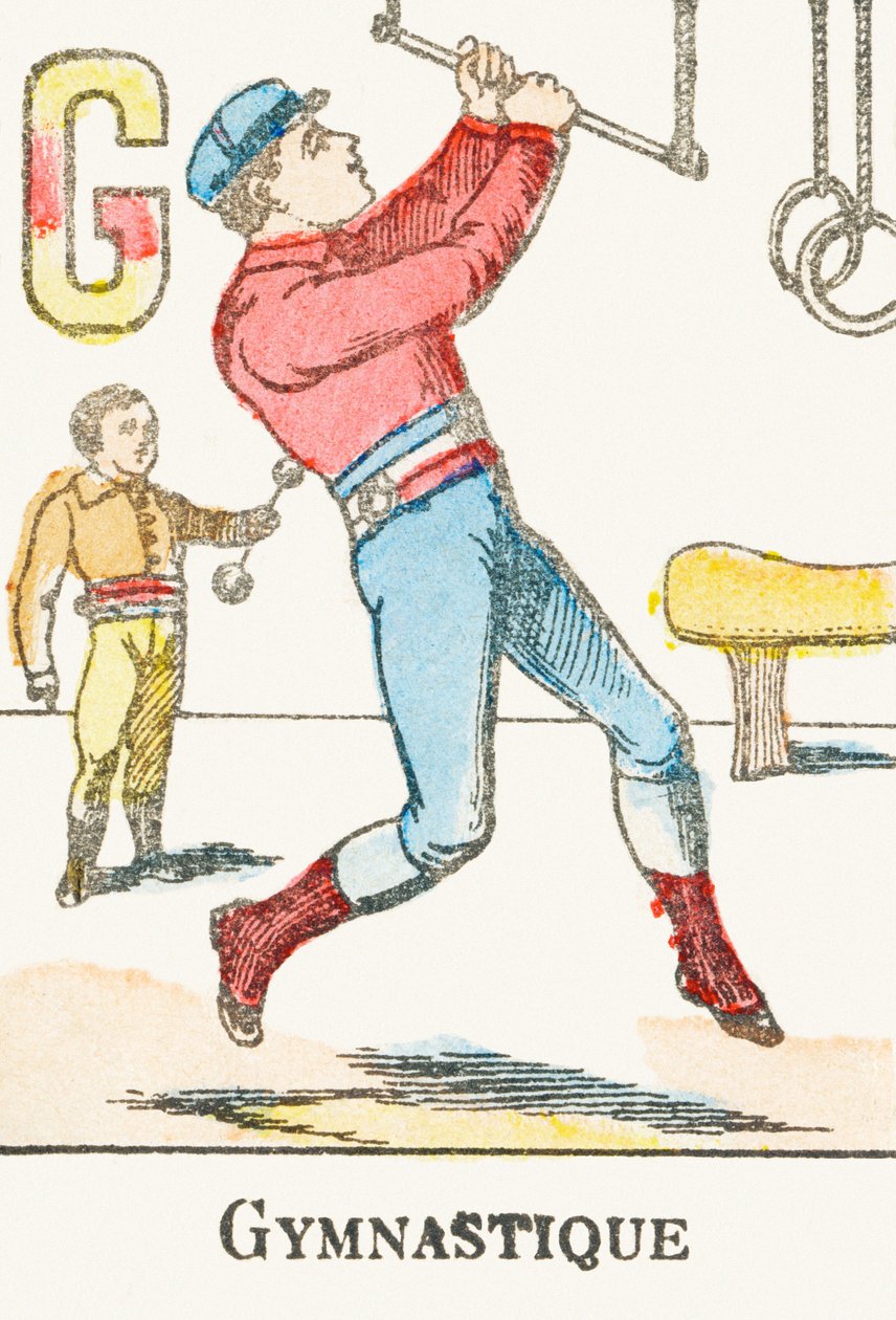 G: Torna - Metszet az "Alphabet des jeux"-ból, 1890 körül alkotó: Unbekannt