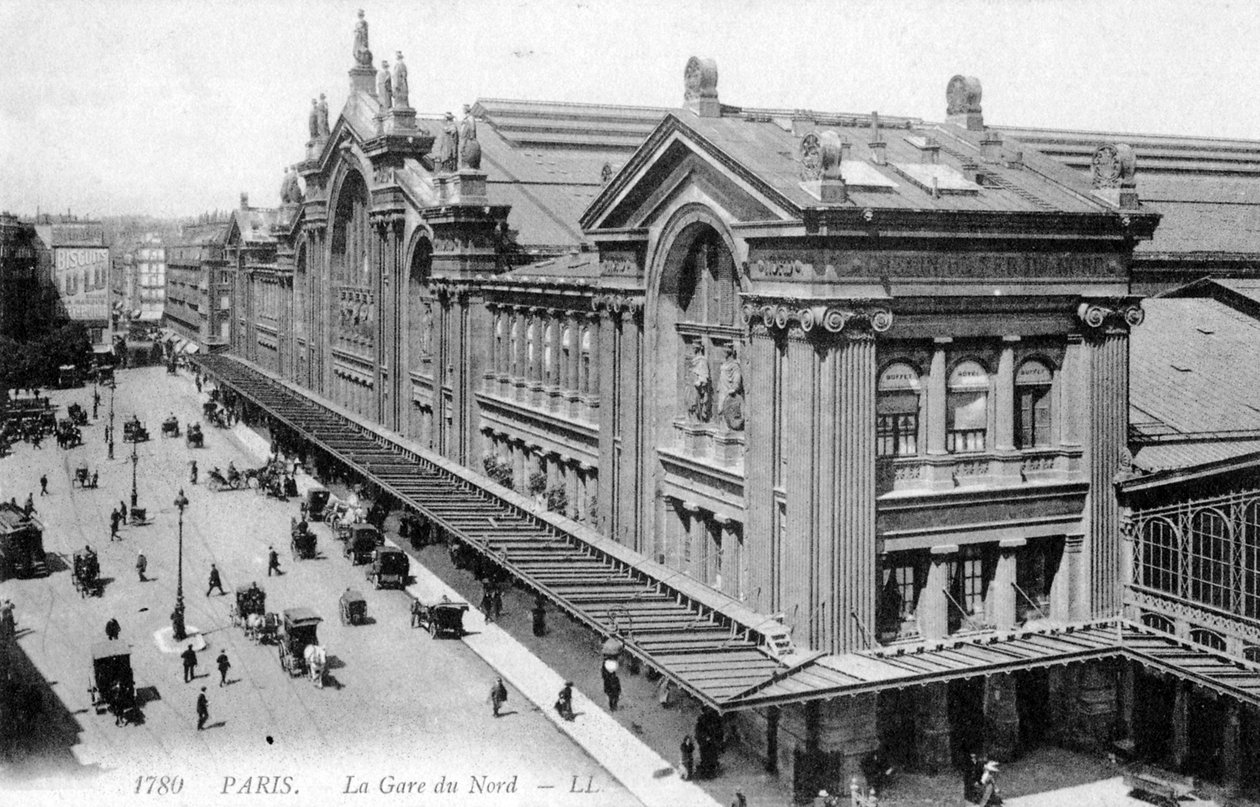 Gare du Nord, Párizs, 1900 körül alkotó: Unbekannter Künstler