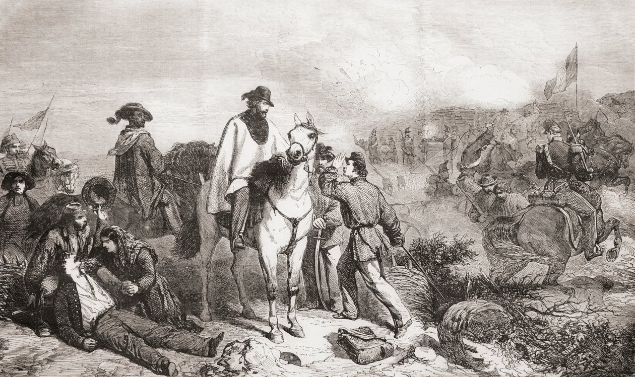 Garibaldi Olaszországban Róma 1849-es ostroma idején alkotó: Unbekannter Künstler