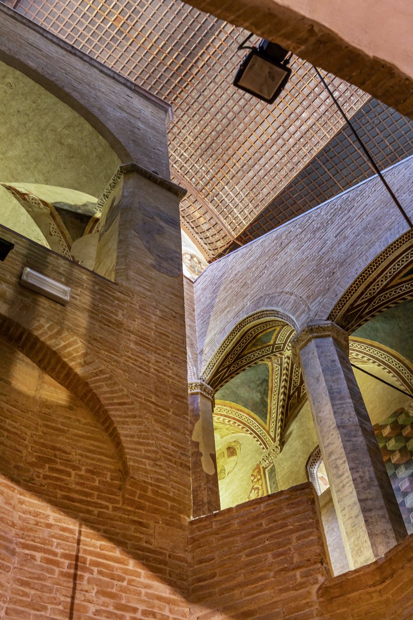 Gótikus lépcsőház, XIII - XIV. század, Palazzo Trinci, Foligno, Umbria (fotó) alkotó: Unbekannter Künstler