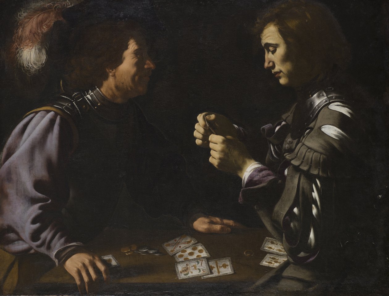 Grammatica – The Gamblers (olaj, vászon) alkotó: Unbekannter Künstler