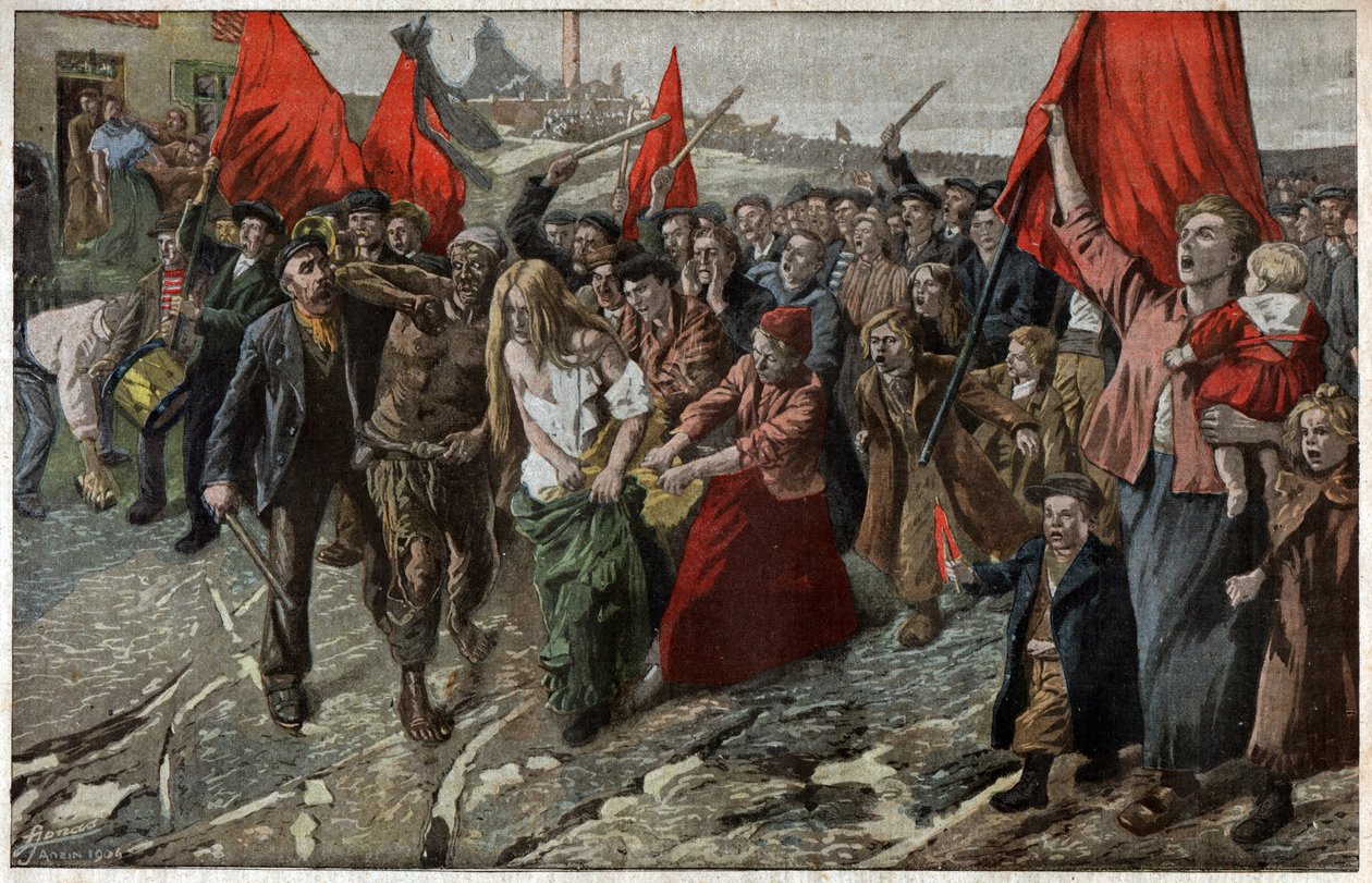 Greve Észak-Franciaországban. Sztrájk Észak-Franciaországban. alkotó: Nicolas Liez