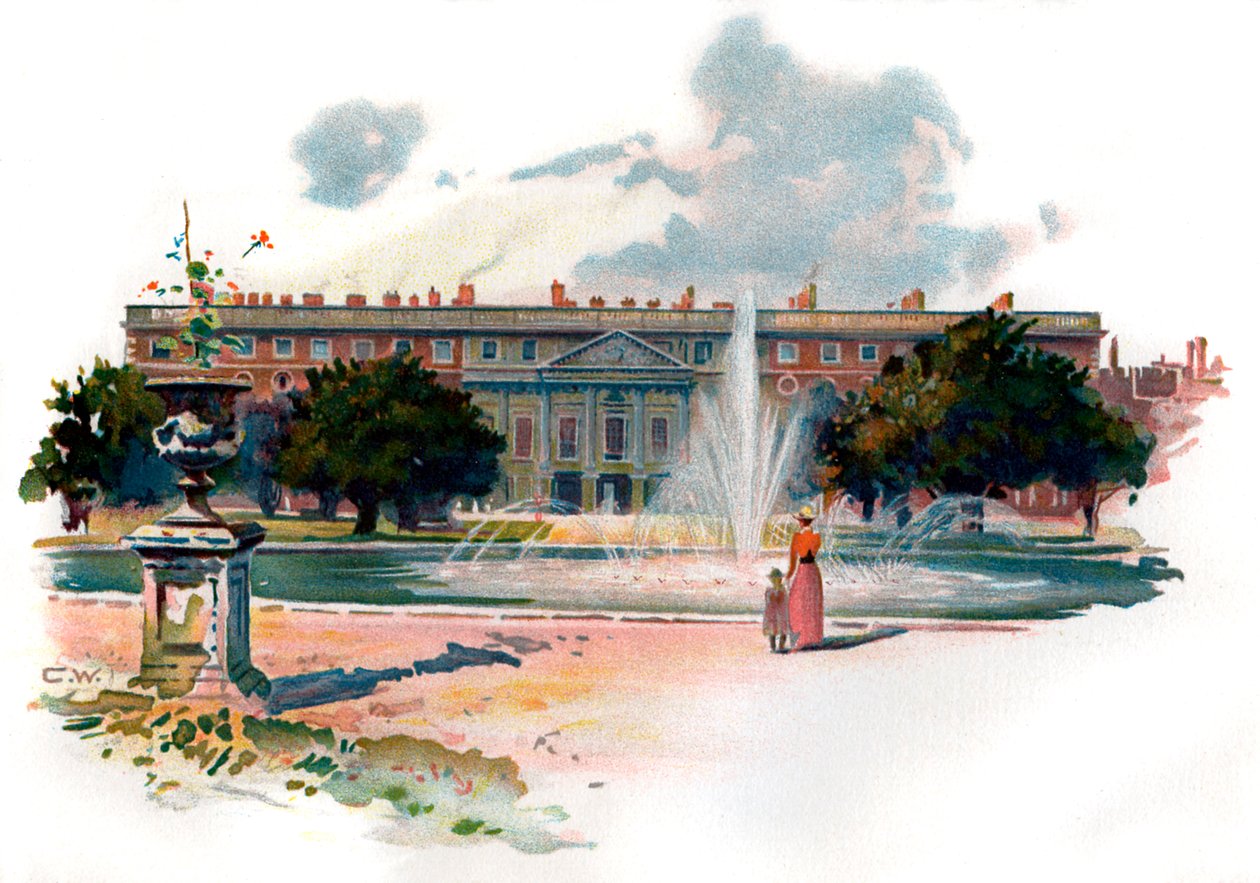 Hampton Court, East Front alkotó: Unbekannter Künstler