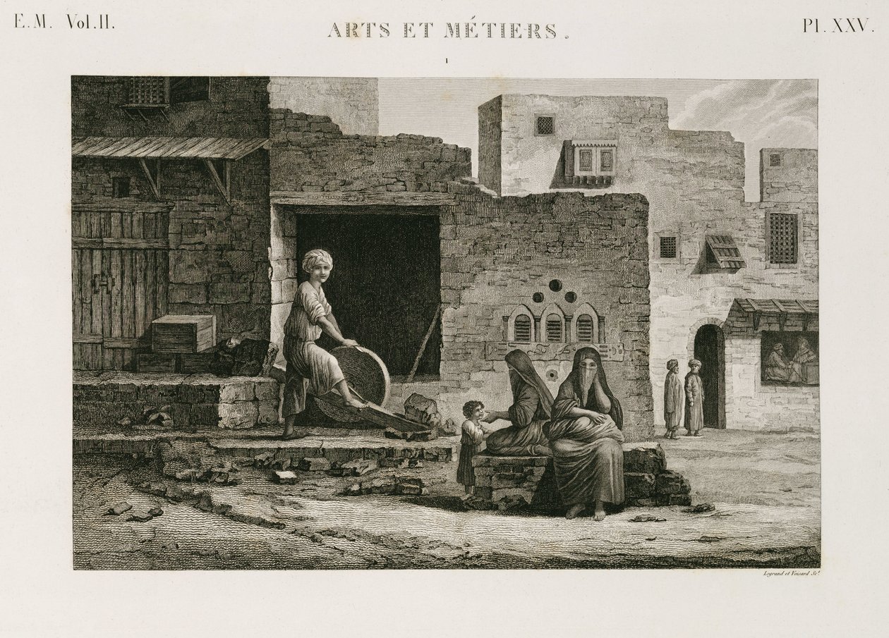 Hardver és vasáru Késcsiszoló, Egyiptom, 1798 alkotó: Unbekannt