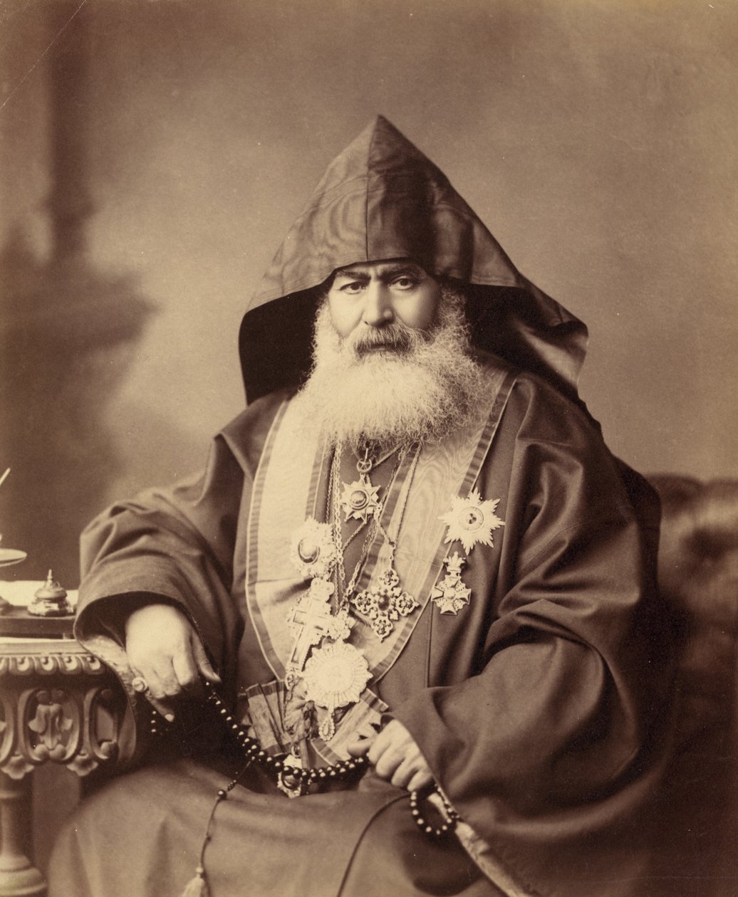 Harootiun Vehabedian, Jeruzsálem örmény pátriárkája, 1900-10 alkotó: Unbekannt