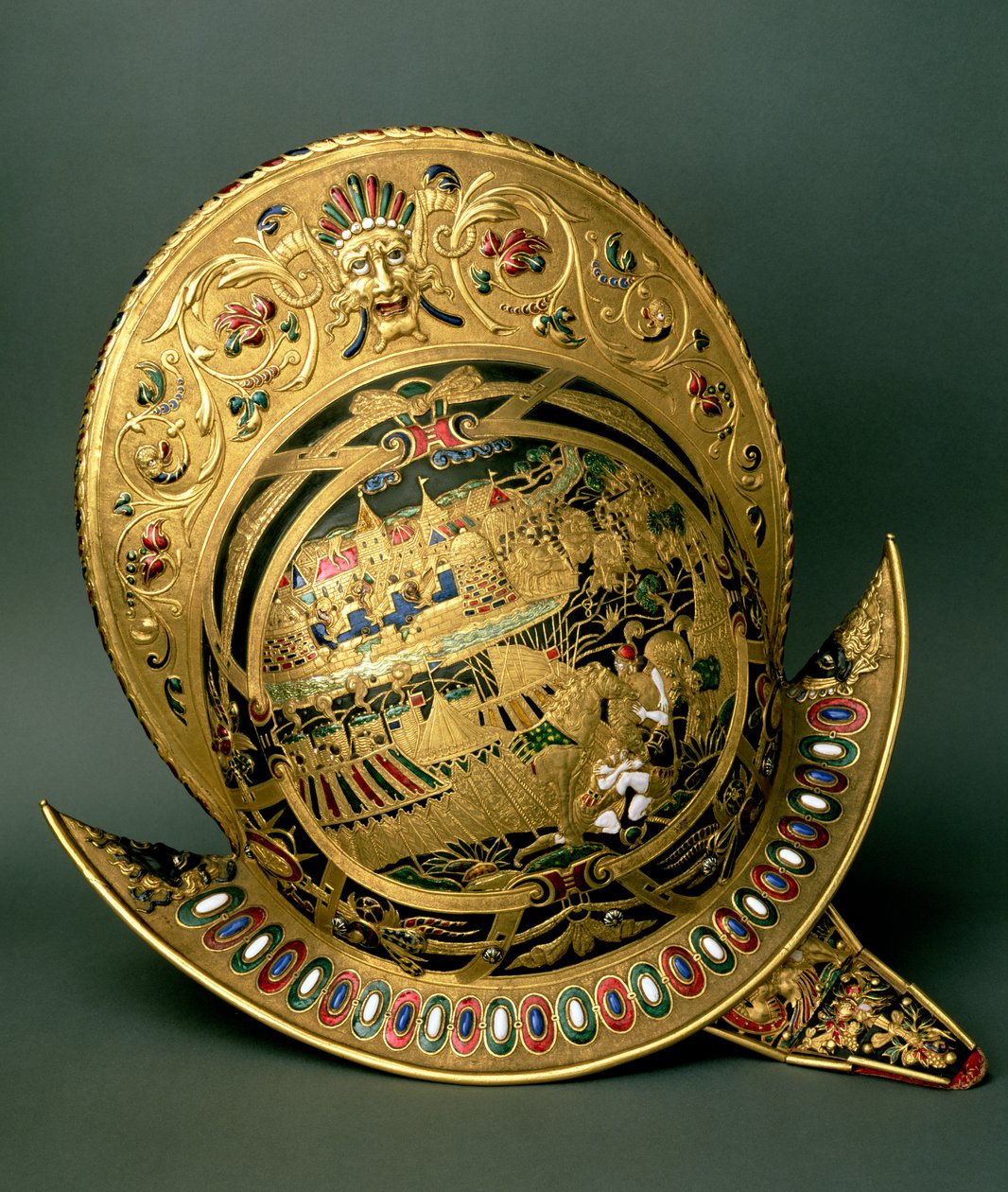 IX. Károly sisakja (1550-74) 16. század (arany és zománc) alkotó: Unbekannt