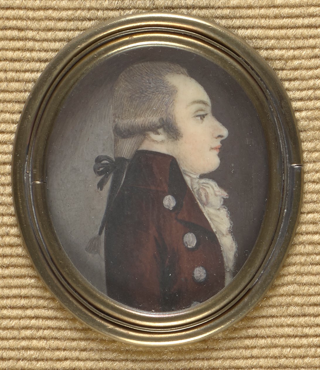 Gentleman profilban (Wolfgang Amadeus Mozart?) alkotó: Unbekannter Künstler