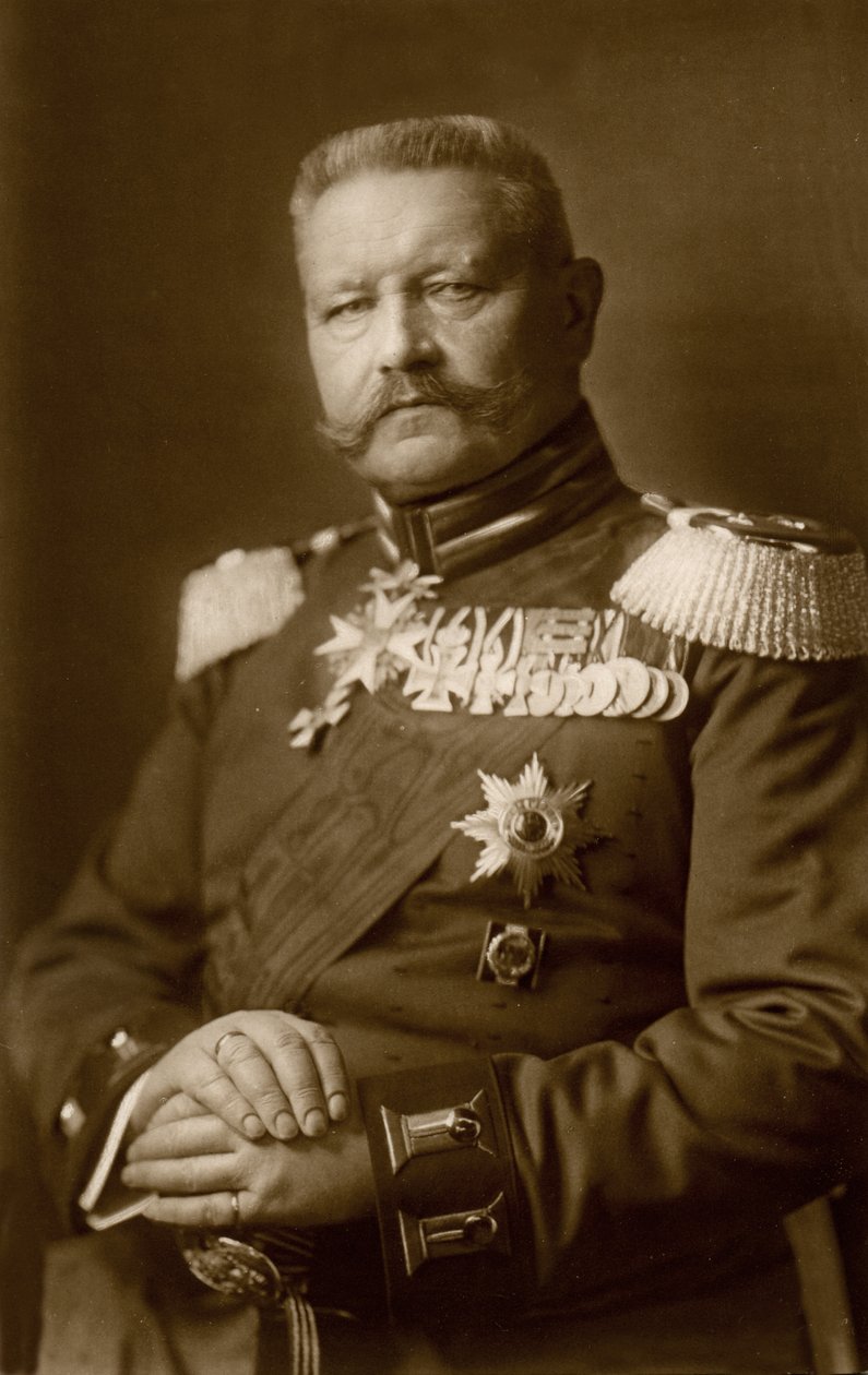 Történelem. Németország. Paul von Hindenburg tábornok. Fotó, Németország, 1914-16 körül. (képeslap) alkotó: Unbekannter Künstler