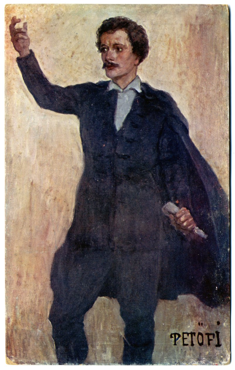 Történelem. Magyarország. Petőfi Sándor költő, forradalmár. Képeslap, Magyarország, 1920 körül (képeslap) alkotó: Unbekannter Künstler