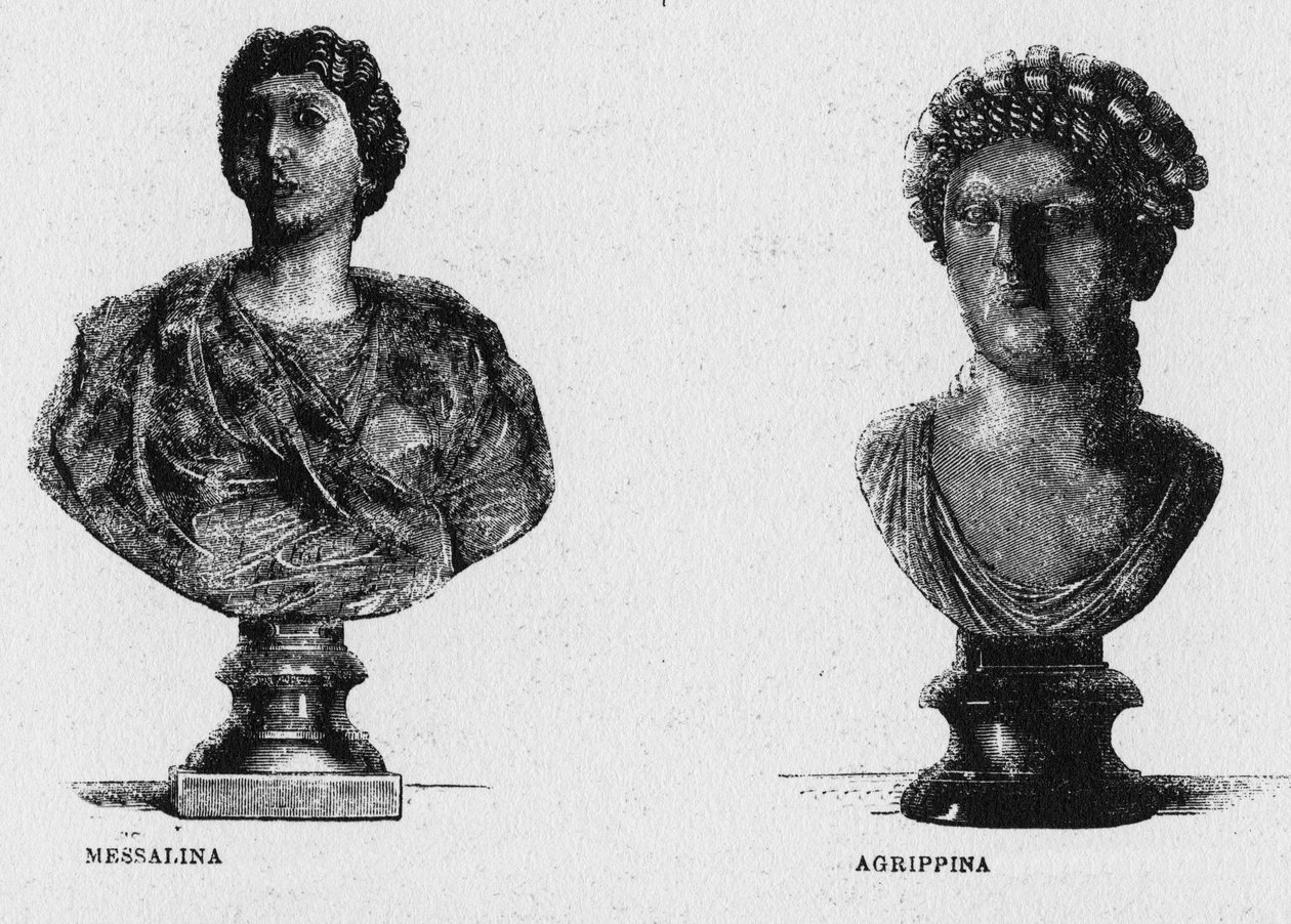 Az ókori Róma története. Messalina, Claudius római császár és idősebb Agrippina harmadik felesége alkotó: Unbekannt