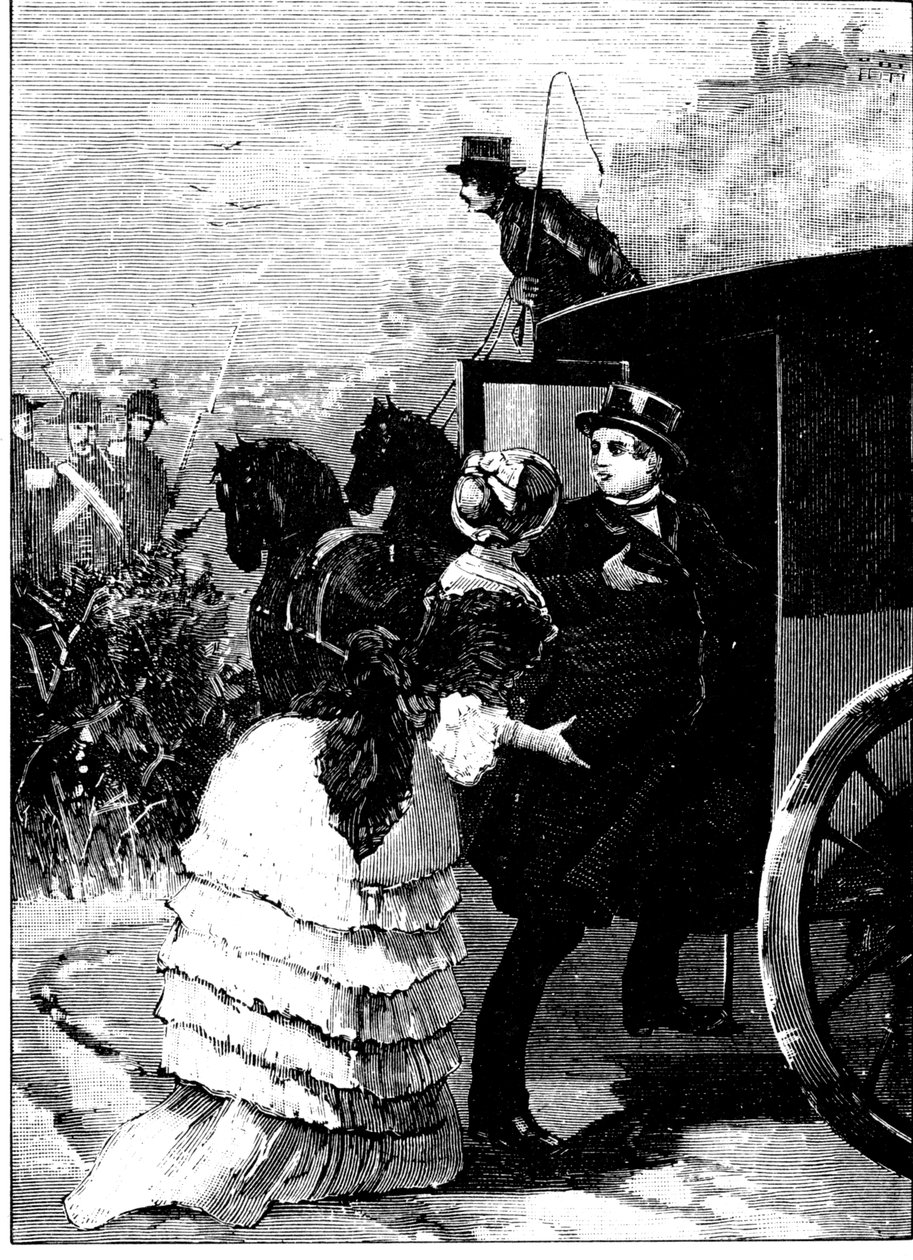 Az ókori Róma története. Pius pápa menekülése Rómából civil ruhában az 1849-es köztársaság idején. Metszet L. Stefanoni 1885 alkotó: Unbekannt