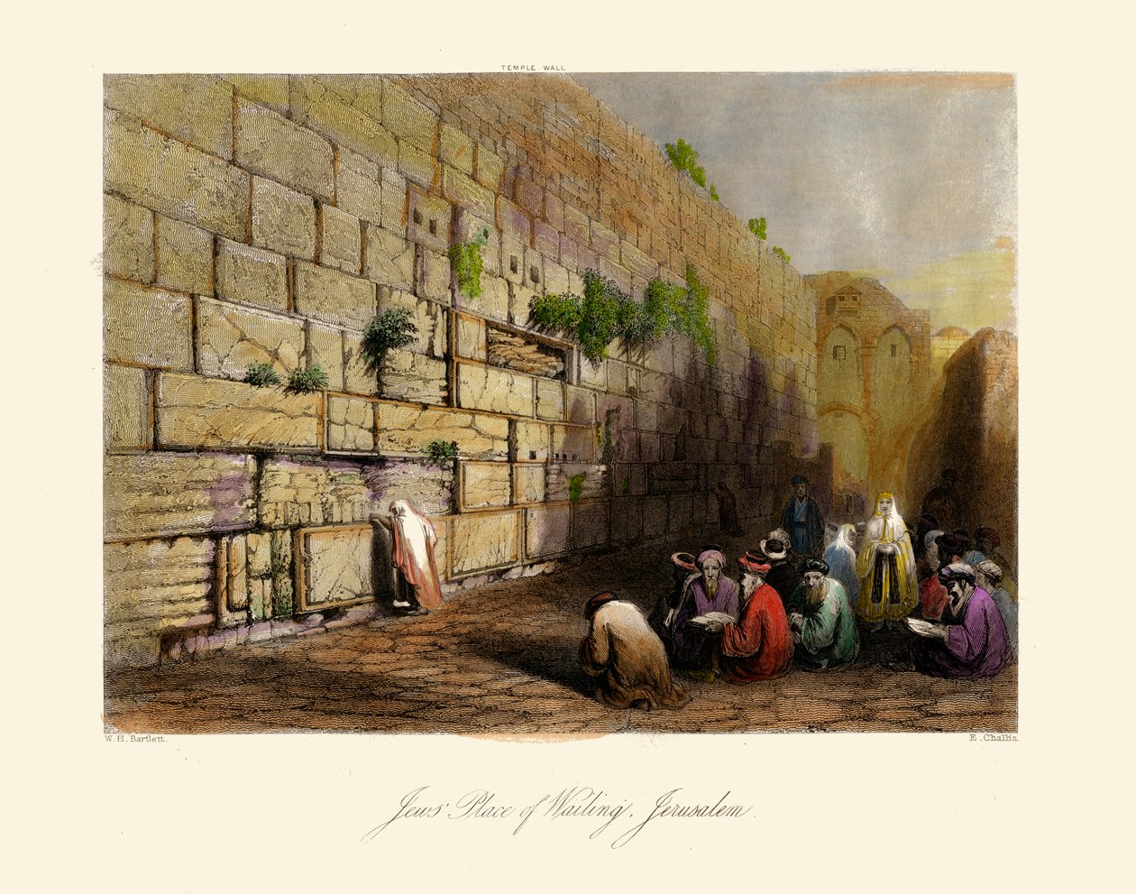 Szentföld- Zsidók Siratóhelye, Jeruzsálem -Biblia alkotó: Unbekannter Künstler