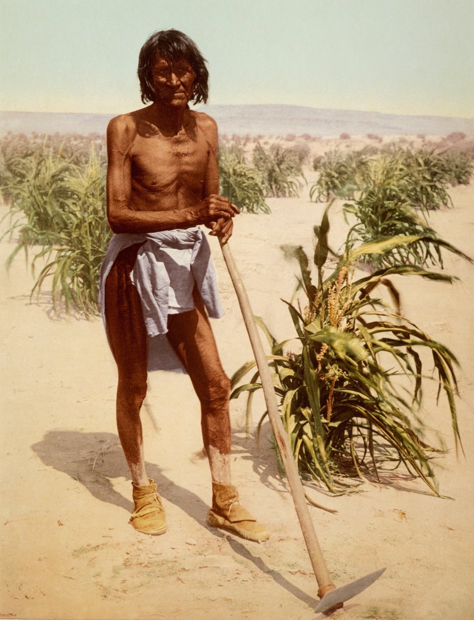 Hopi Férfi Kapával, Arizona alkotó: Nicolas Liez