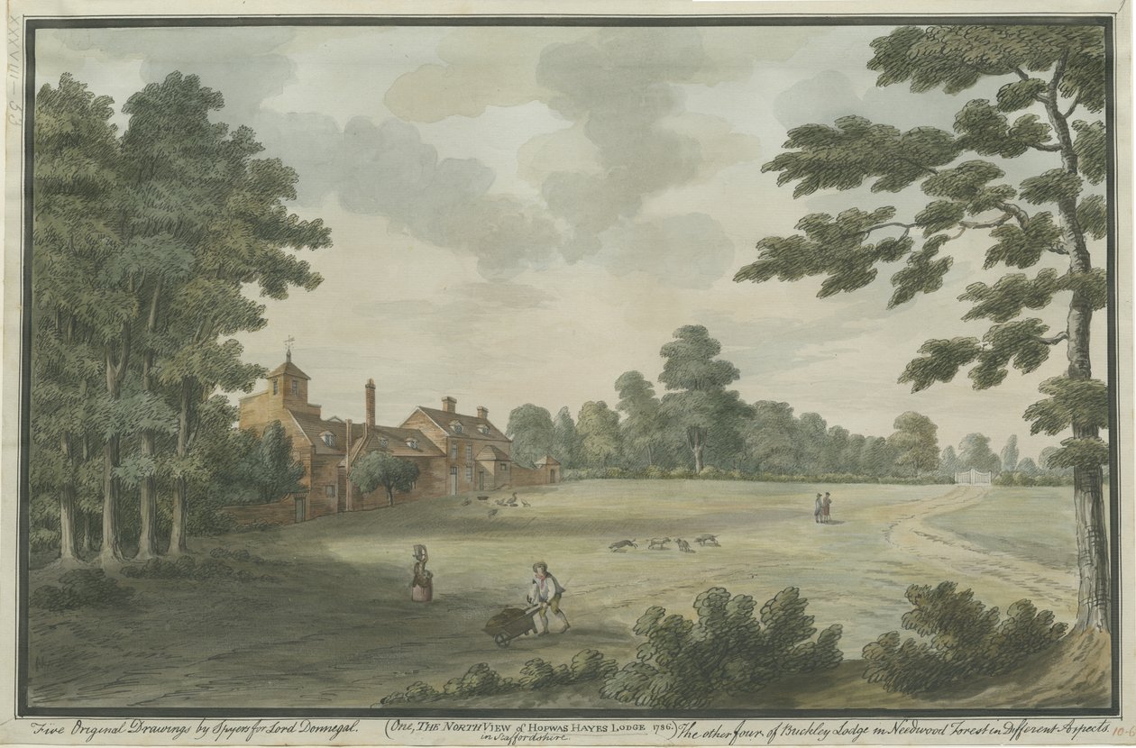 Hopwas Hayes: vízfestmény, 1786 alkotó: Unbekannt