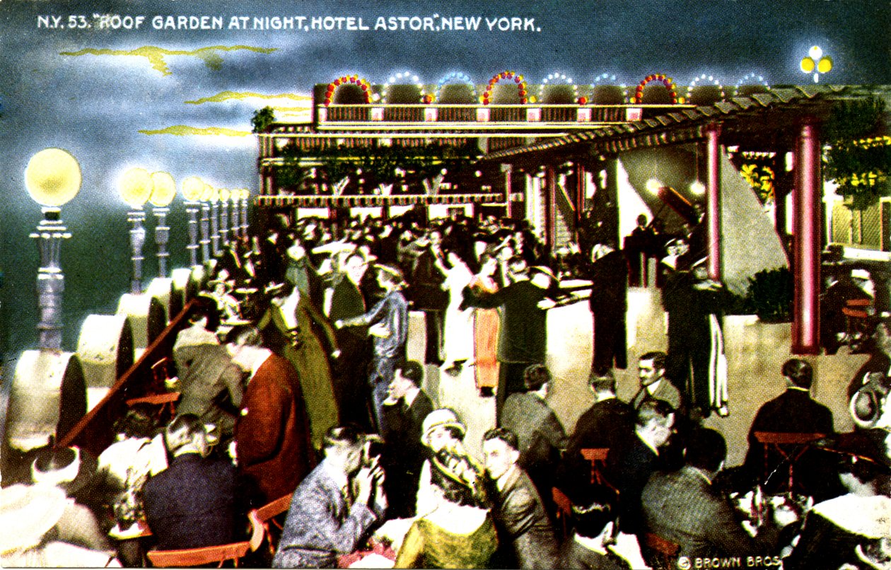 Hotel Astor, New York City - tetőkert éjszaka alkotó: Unbekannter Künstler