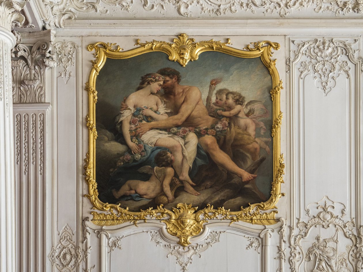 Herkules és Hebe szűzhártyája. Charles Tremolieres (1703-1739) festménye. Herceg szobája. Hotel de Soubise, Párizs alkotó: Unbekannt