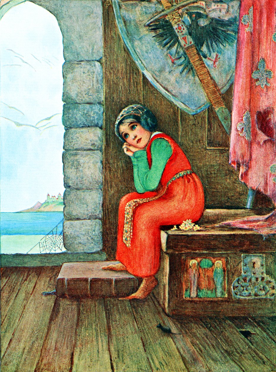 Illusztráció a The Old Chest című vershez Millicent és Githa Sowerby Childhood című, 1907-ben megjelent könyvéből. alkotó: Unbekannter Künstler